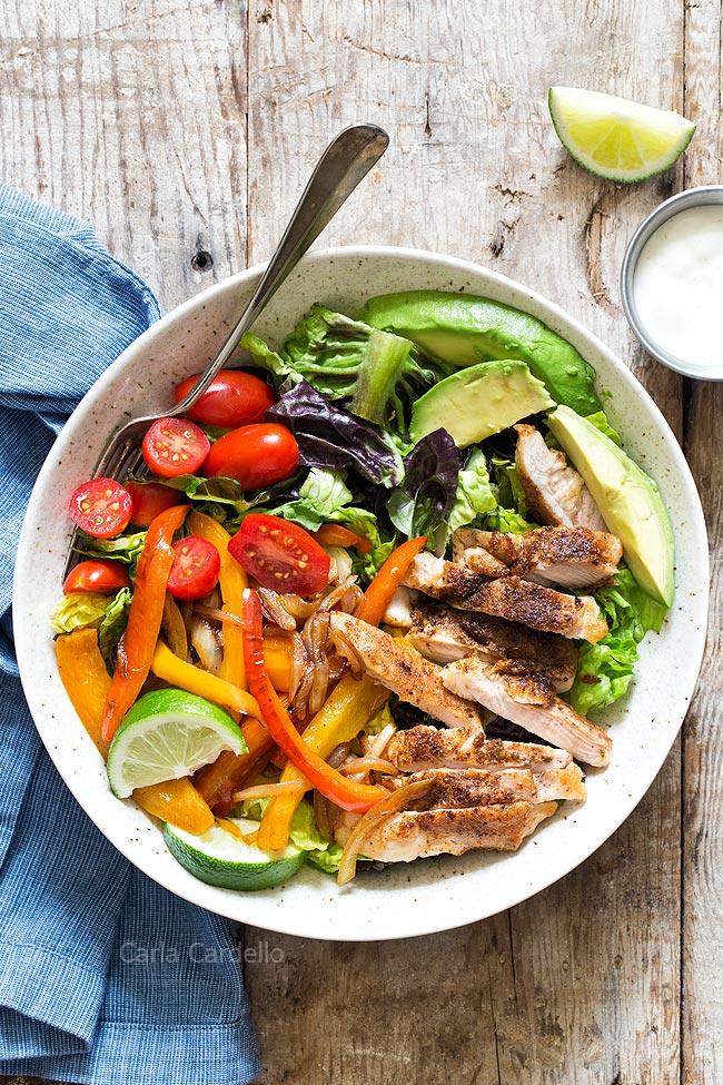 Chicken Fajita Salad