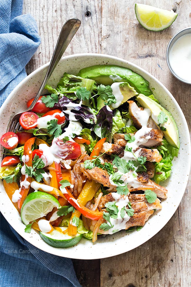 Chicken Fajita Salad