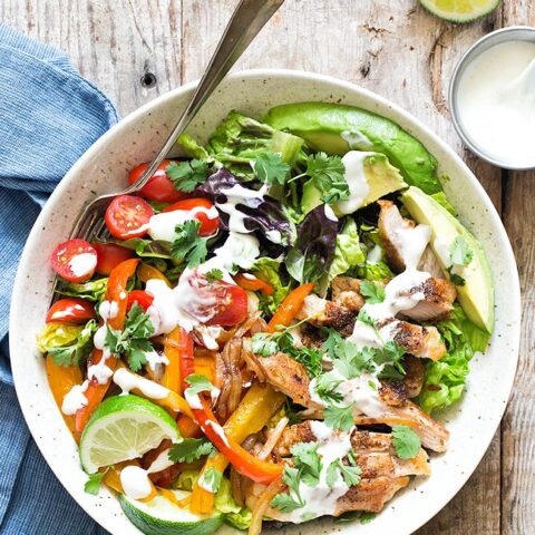 Chicken Fajita Salad