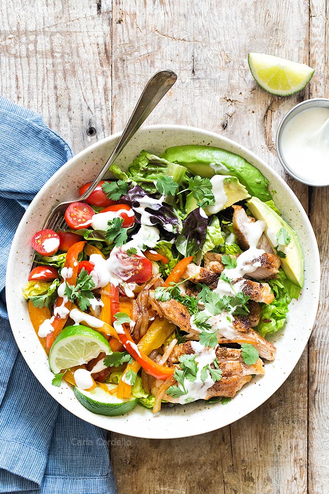 Chicken Fajita Salad