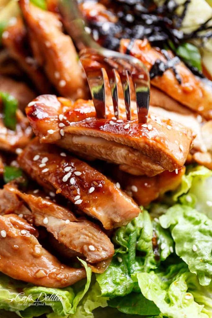 Teriyaki Glazed Chicken Salad