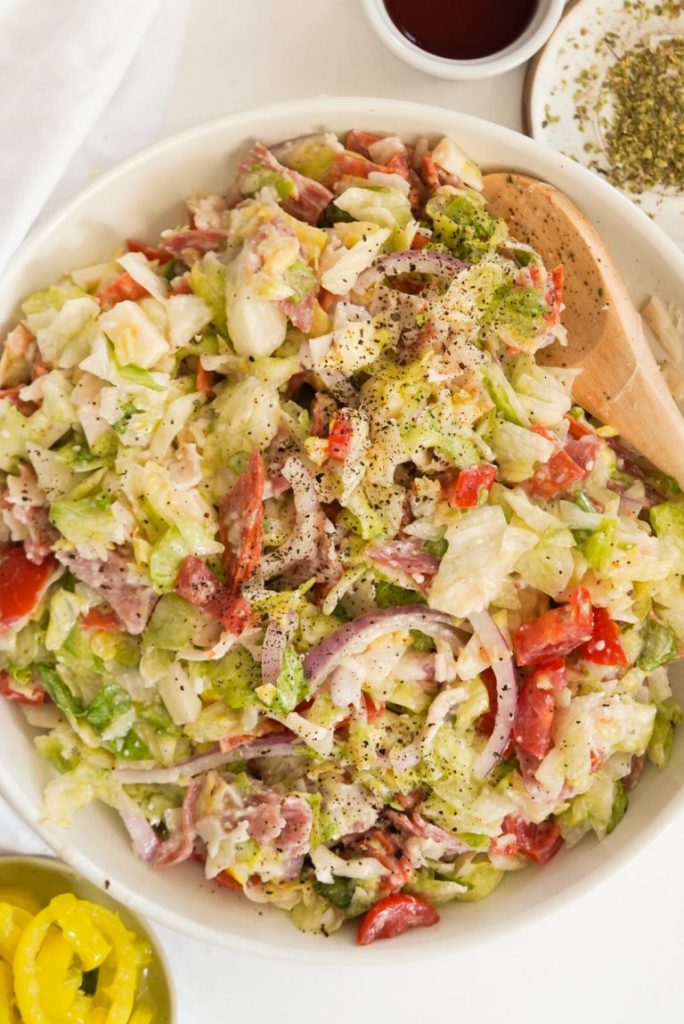 Italian Grinder Salad (Chopped Sub Salad)
